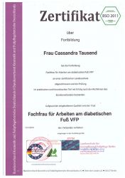 Fachfrau für Diabetischen Fuss